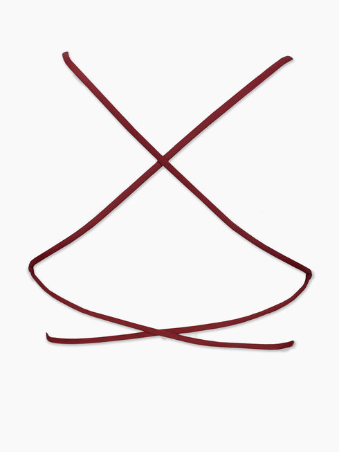 The Hana Cross Back Top- Merlot